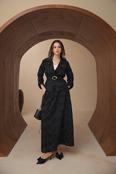 VOICTEC Κεντητό Λεπτομερές σετ σακάκι-φούστα εξαιρετικής ποιότητας