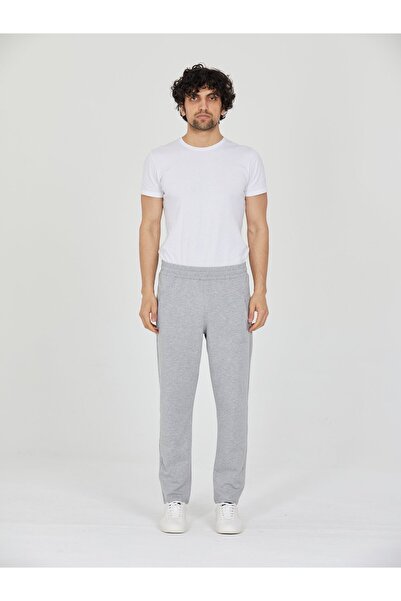 Shooter Sportswear Gray Men's Sweatpants Relaxed Fit Basic Straight Leg Casua...