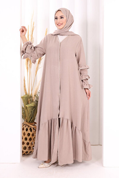 Bym Fashion Hac Umre Ferace ŞAL HEDİYE 70018 Vizon