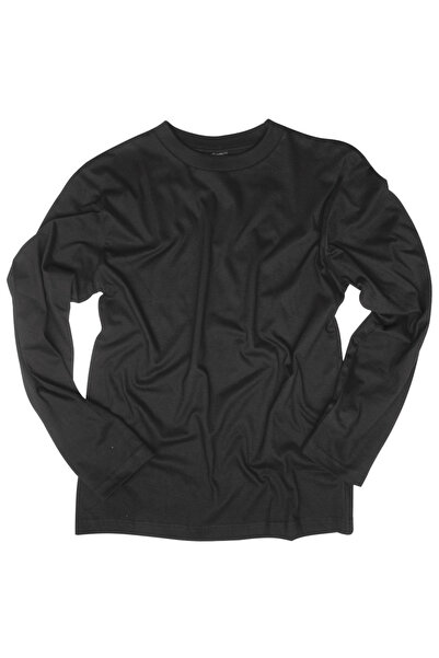 Mil-Tec Tricou cu maneca lunga - Negru