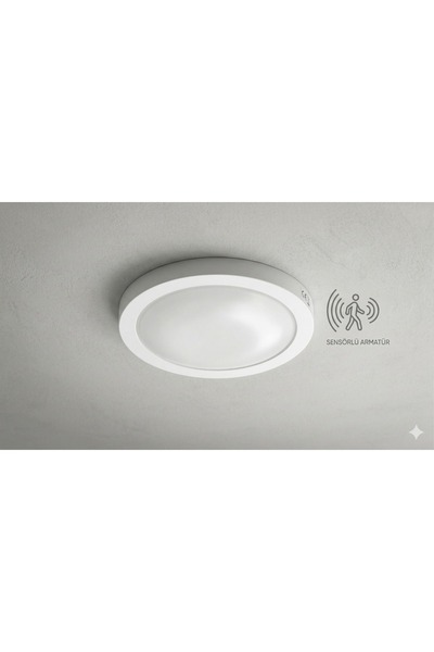 RENKSAN AYDINLATMA 30cm 18W Modern Sensörlü ve Acil Kitli LED Tavan Glop Arma...