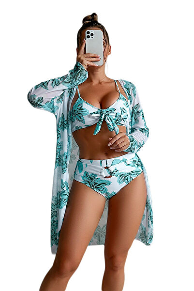 EFAYN.RO Swimsuit, 3-piece set, exciting model, summer queen, size XL, white ...