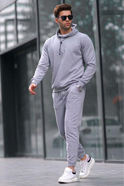 Madmext Grimelanj Hooded Basic Tracksuit Set 5908