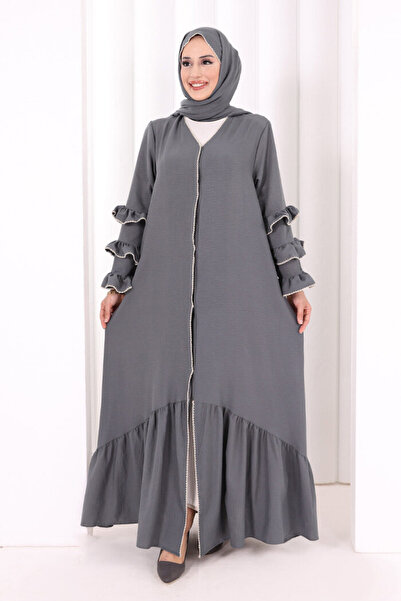 Bym Fashion Hac Umre Ferace ŞAL HEDİYE 70018 Antrasit