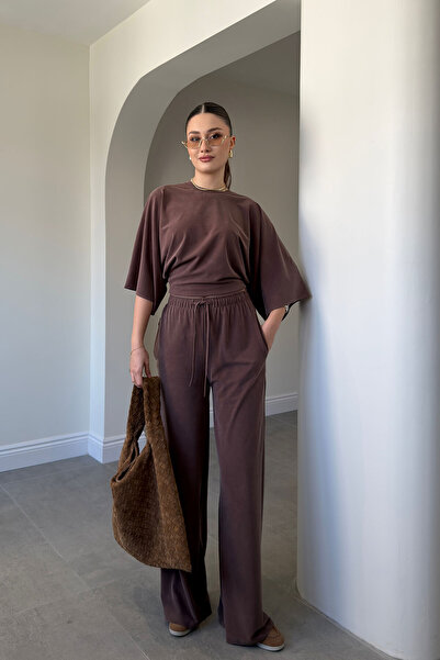 MAGARDE Σετ Μοντάλ με Μανίκια Νυχτερίδας που Πλένονται - ΚΑΦΕ