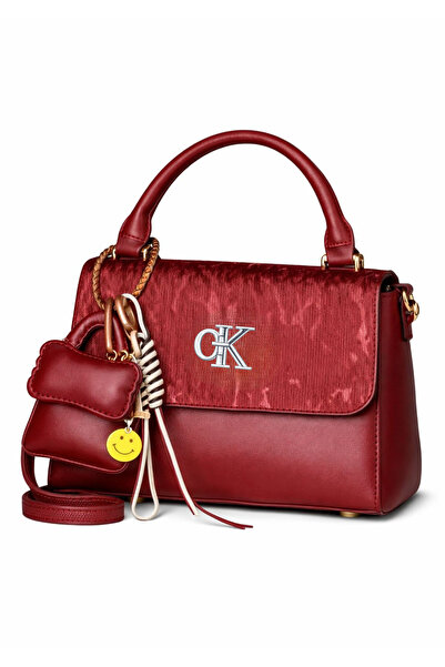 mothers dream Elegant Women’s Top Handle Shoulder Handbag with Mini Pouch Charm