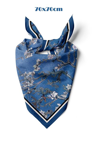 618 CONCEPT 70X70 Blossom Pattern Dalli Flowered Bandana/Scarf