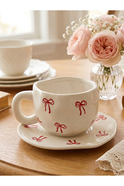 Bam Handmade Design Mug with Ceramic Plate - Color Options Available