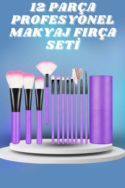 northcity n 12-Piece Soft-Tip Makeup Brush Set - Travel-Friendly Professional...