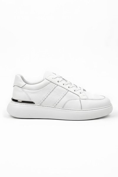 Ahmed Hamdi Bey Raw White Men's Leather Shoes