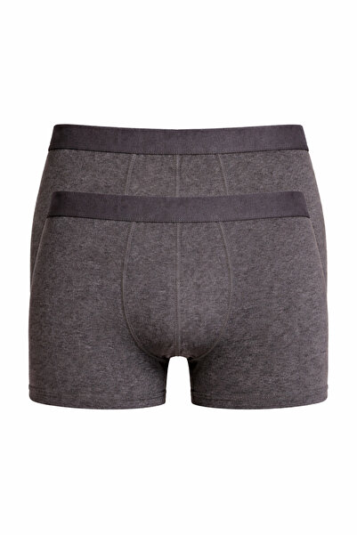 Gambocci Set de 2 boxeri pentru bărbați, 95% bumbac, elastici, respirabili, uni