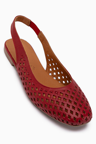 Limoya Моналис Дамски сандали от естествена кожа, червени, еластични