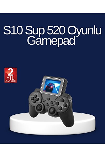 EGE YAPI 2025 S10 Gamepad 520 Klasik Retro Oyunlu TV Bağlantılı A Kalite Orijinal - EGEMEN1934-4876