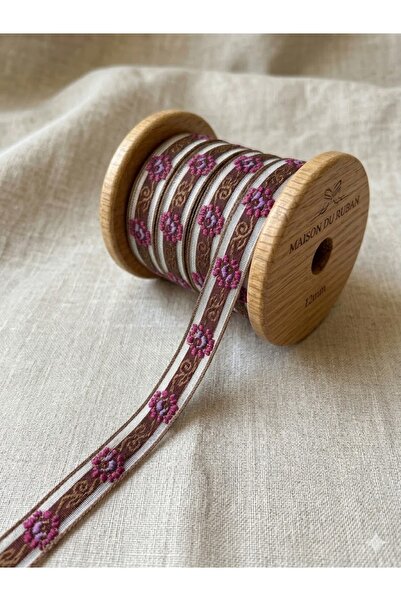 satab French Floral Organza Ribbon / Decorative Ribbon 12mm - 25Meters