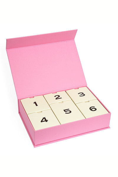 Paranagöre 6'lı Pembe Renk Advent Calender Mıknatıslı ( Boş Hediye Kutusu )