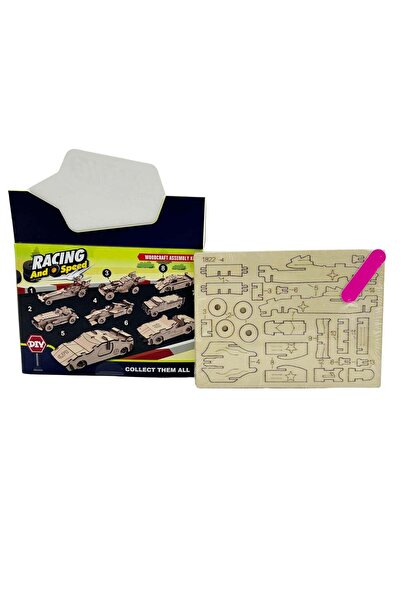 Midi Wooden Racing Car Assembly Kit
