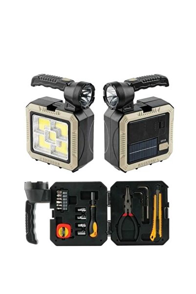 OEM Επαναφορτιζόμενος φακός LED 3W 300 Lumens XPE + 5 COB, JB ® Ηλιακό πάνελ