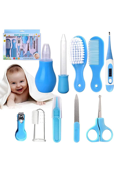 Printisor Kit complet igiena bebelusi 10 in 1, pentru nou nascuti 0+ luni, Ki...