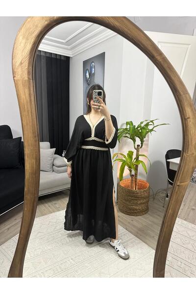 %100 COTTON NAKIŞLI ELBİSE