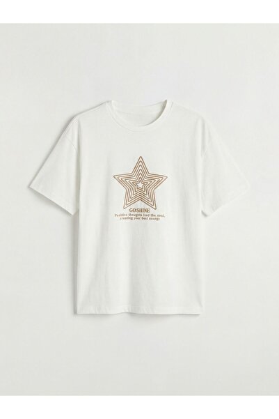 LC Waikiki Lcw Kids Crew Neck Printed Girls' T-Shirt