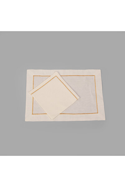 Dakakeen Concept Linen Tablecloth & Napkin Set with Geometric Patterns – Mode...