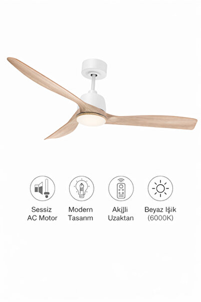 ACK Led Aydınlatmalı Tavan Vantilatörü