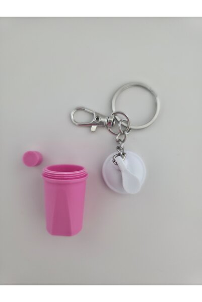 Orvia Life Gym Sports Fitness Shaker Pop-Open Cap Keychain, Bag Charm Ornament