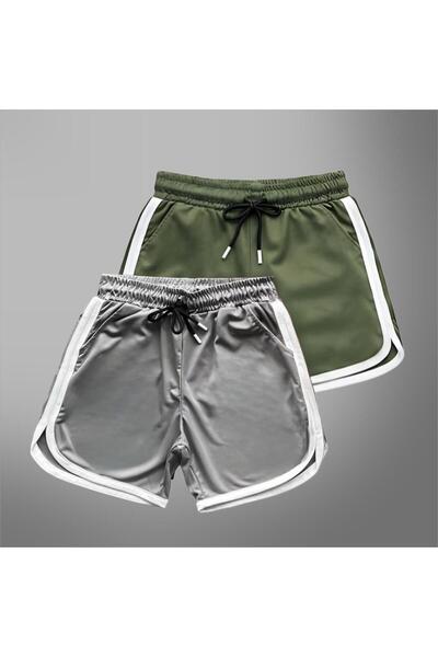 NewCabin Νέα σεζόν Trend Honeycomb Fabric Σετ 2 Σορτς χωρίς στάμπα