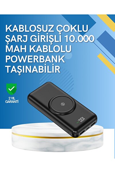 northcity n 10000mAh Powerbank 22.5W Kablosuz ve Kablolu Şarj Aleti – iPhone ...