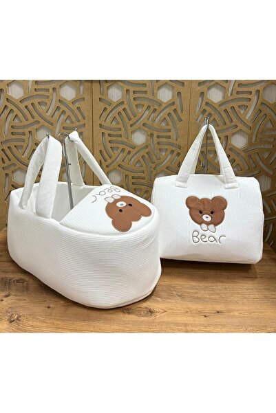 Mini Chics Baby Carrying Set, Cotton Orthopedic Carrying Bed and Mother's Bag...
