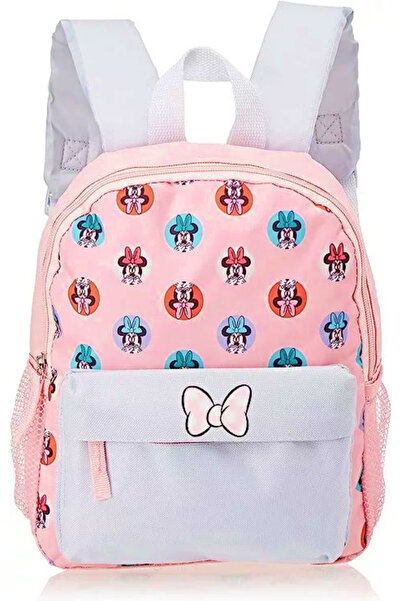 Disney Kindergarten schoolbag, Minnie with bow, 2 compartments, 2 pockets, zi...