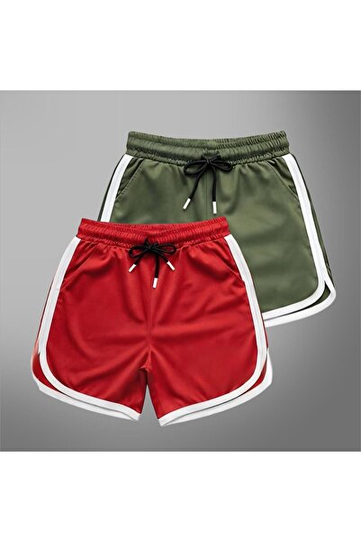 NewCabin Νέα σεζόν Trend Honeycomb Fabric Σετ 2 Σορτς χωρίς στάμπα