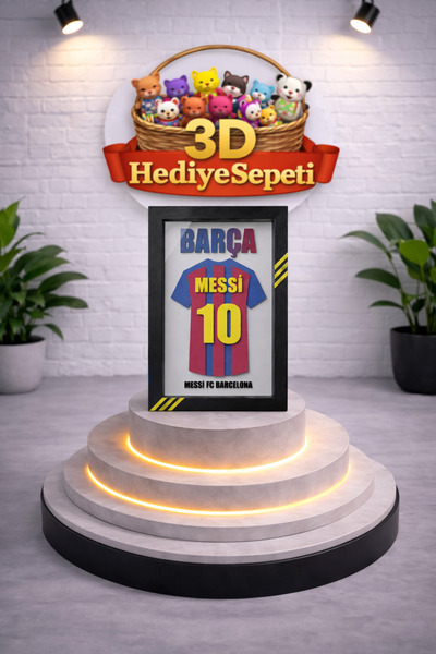 3DHediyeSepeti Messi Barcelona Forma