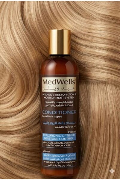 MEDWELLS conditioner for all hair types hyaluronic optimum moisrure control 2...
