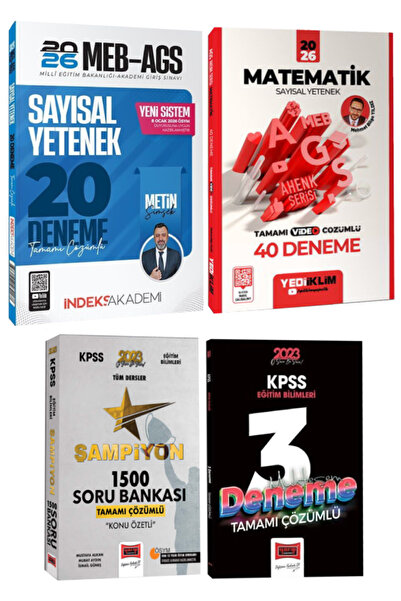 İndeks Akademi 2026 MEB-AGS Sayısal Yetenek Tamamı Çözümlü Deneme-Metin Şimşe...