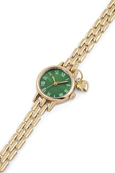 SPECTRUM PREMİUM Spectrum Minimal Case Round Dial Heart Charm Detailed Metal ...