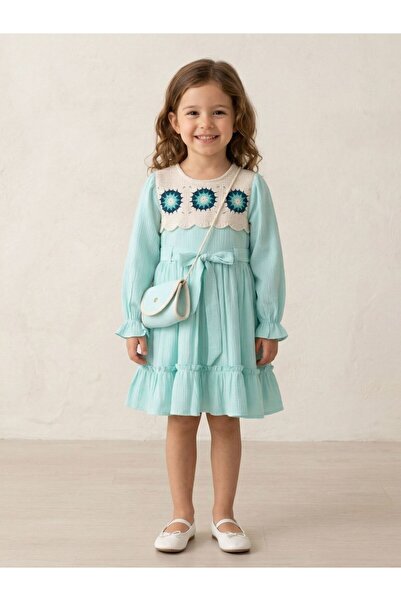 Cherrys Bebek Motifli Süzene Bürümcük Girl's Dress