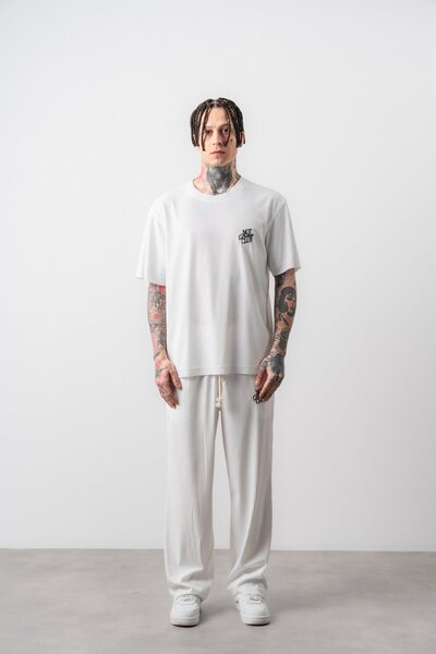 Respire طقم بنطلون وتي شيرت مكتوب عليه Not Today للرجال من إكرو