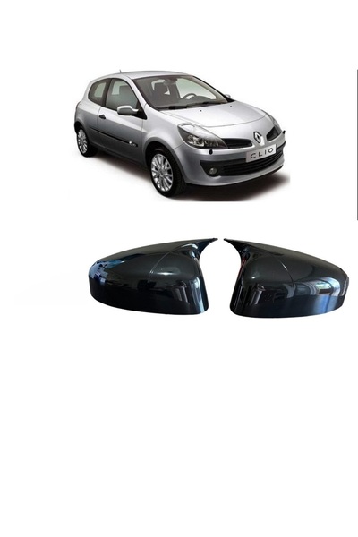X POWER TUNİNG renault clio 3 2006.2009 parlak siyah boyalı batman ayna kapağı