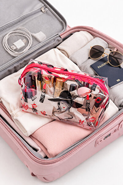 ARVALE Διαφανής τσάντα μακιγιάζ – Αδιάβροχος οργανωτής καλλυντικών (για ταξίδ...