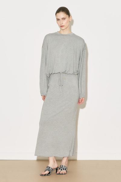 Manuka Μπλούζα με εύκολη ρύθμιση στα μανίκια, γκρι μελανζέ