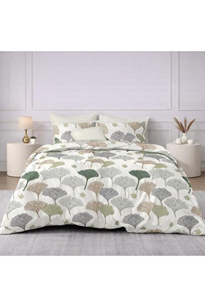 Pucioasa Double bed linen, 2 persons, Sulfur, Cotton, Finet, 6 Pieces, with e...