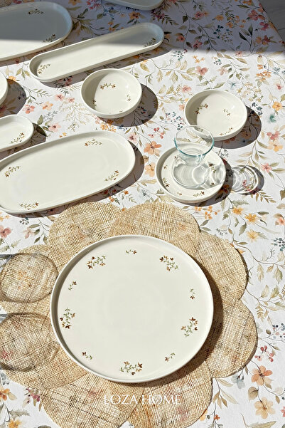 LOZA HOME BLOOMLINE 6 KİŞİLİK 28 PARÇA PORSELEN KAHVALTI TAKIMI