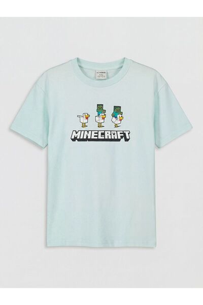 LC Waikiki LCW Kids Minecraft Štampano majica za dečake