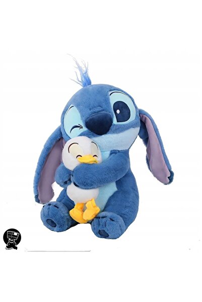 SARALMA Jucarie de Stitch albastru cu Donald Duck moale, un prieten de nedesp...