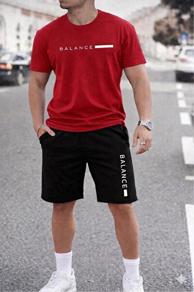 Gutsy T-SHIRT ŞORT BALANCE BASKILI ERKEK / KADIN