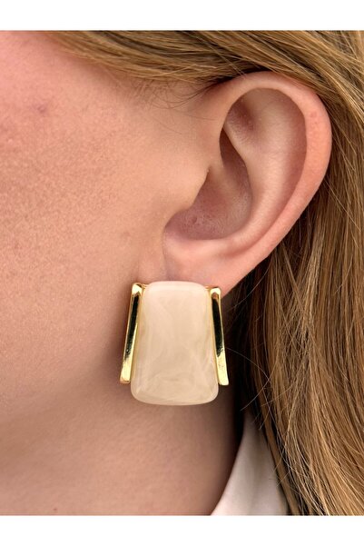 Charmist Steel Gina Earrings Cream