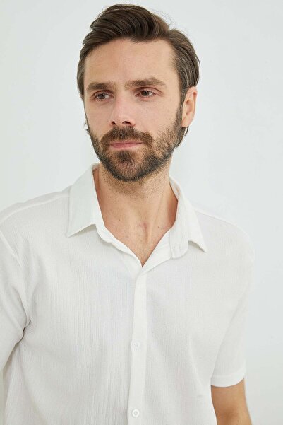 Fulla Moda Cămașă jacquard cu mânecă scurtă