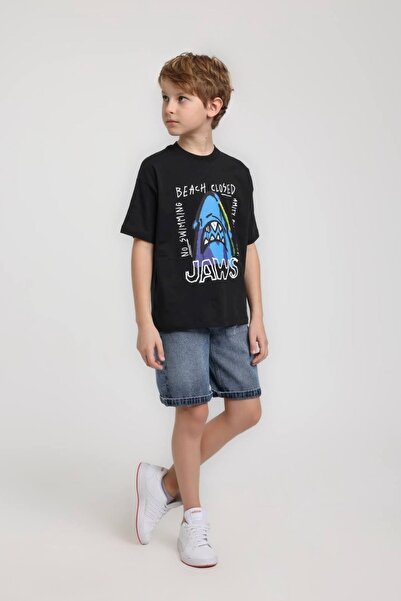 HAUSEkids Αγορίστικη φόρμα Jaws Beach για 5-14 ετών - Μαύρο