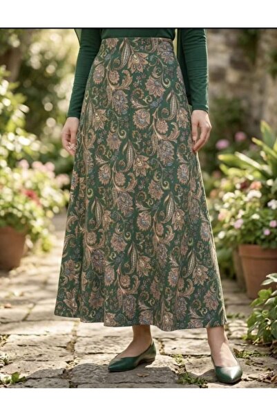 SHİROSA μοτίβωδη φούστα χιτζάμπ